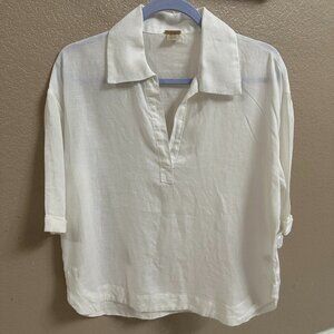 White cotton blouse